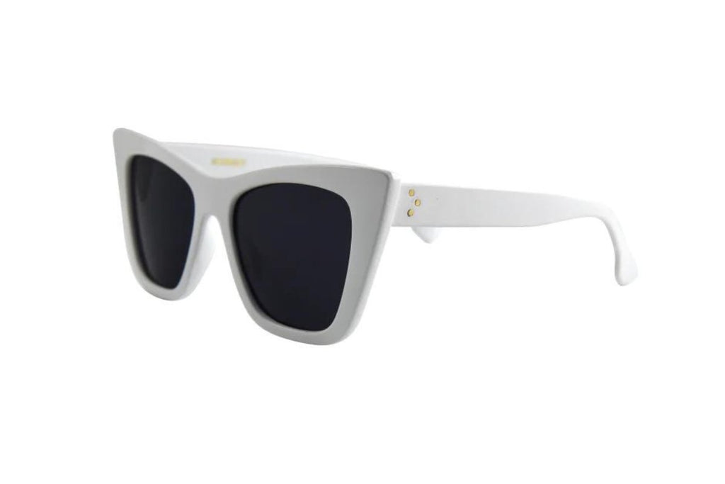 Ashbury Sunglasses in White - Stevie + Alice