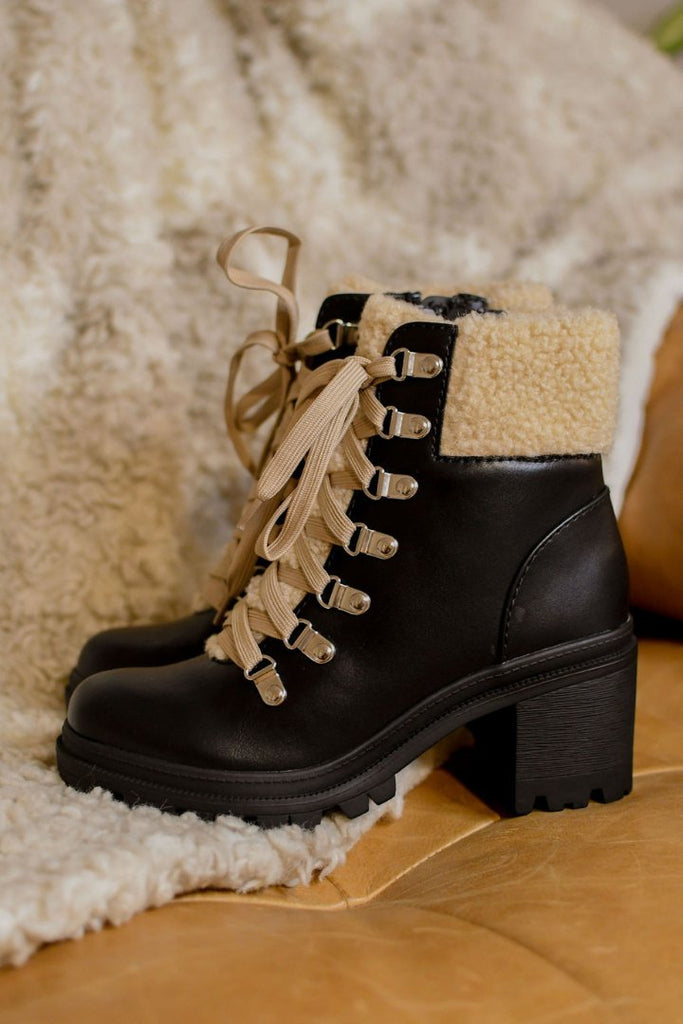 Goldie Sherpa Ankle Boot - Stevie + Alice