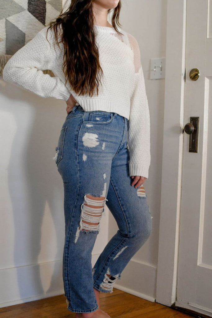 Madison Ankle Straight Jeans - Stevie + Alice