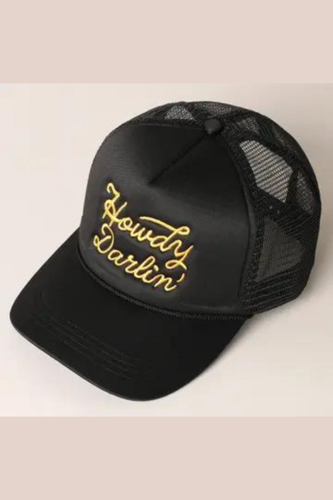 Howdy Darlin' Hat in Black