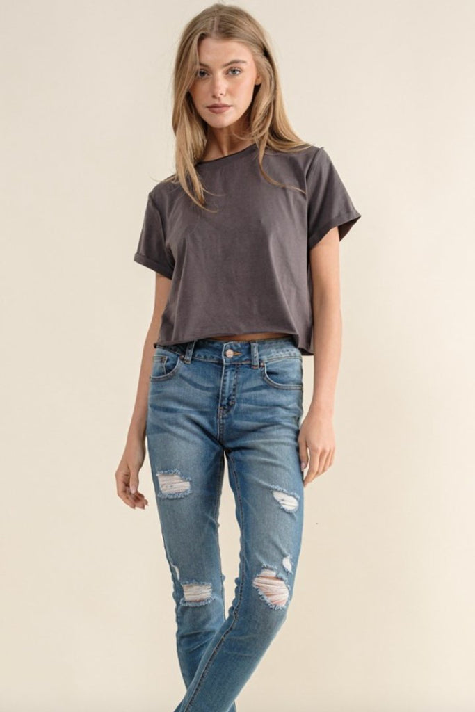 Audrey Cropped Tee - Stevie + Alice