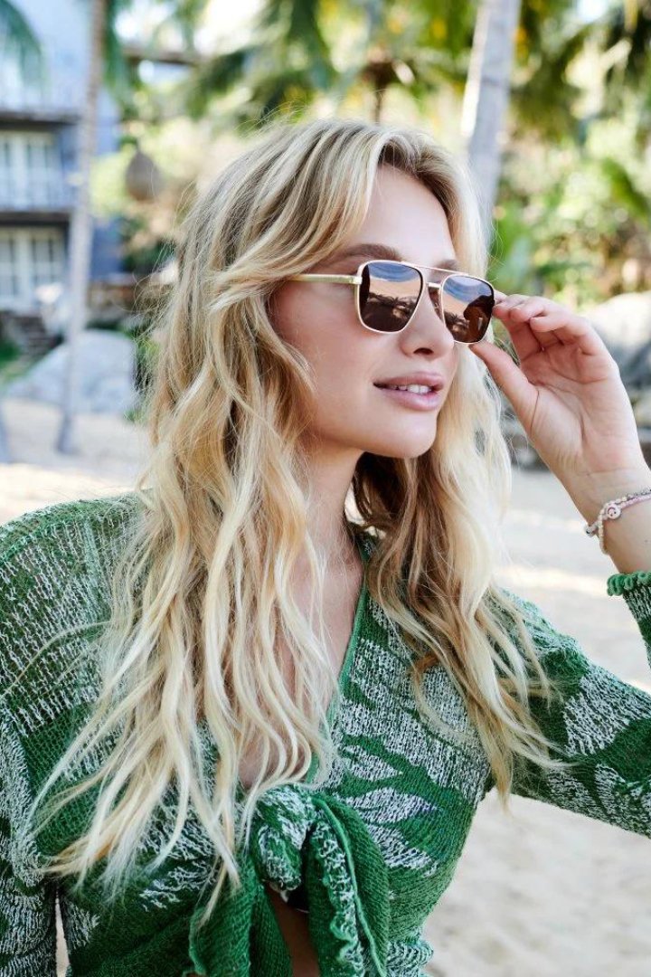Brooks Sunglasses in Gold | Stevie + Alice