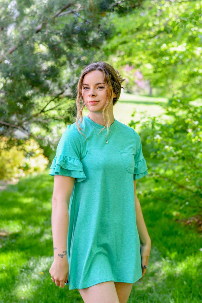 Haven T-Shirt Dress Small / Green Haven T-Shirt Dress Small / Green