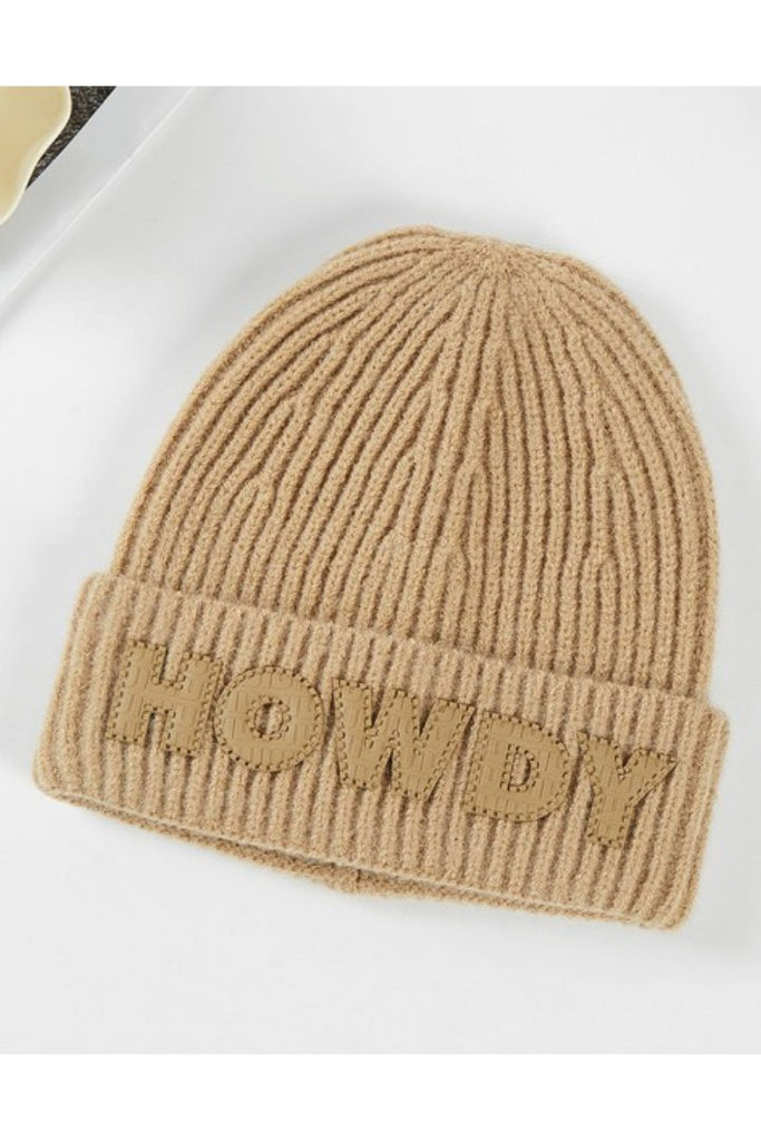 Howdy Beanie in Taupe - Stevie + Alice